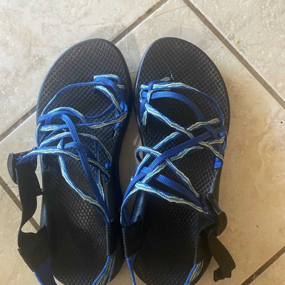 Women's Blue Strappy Sandals